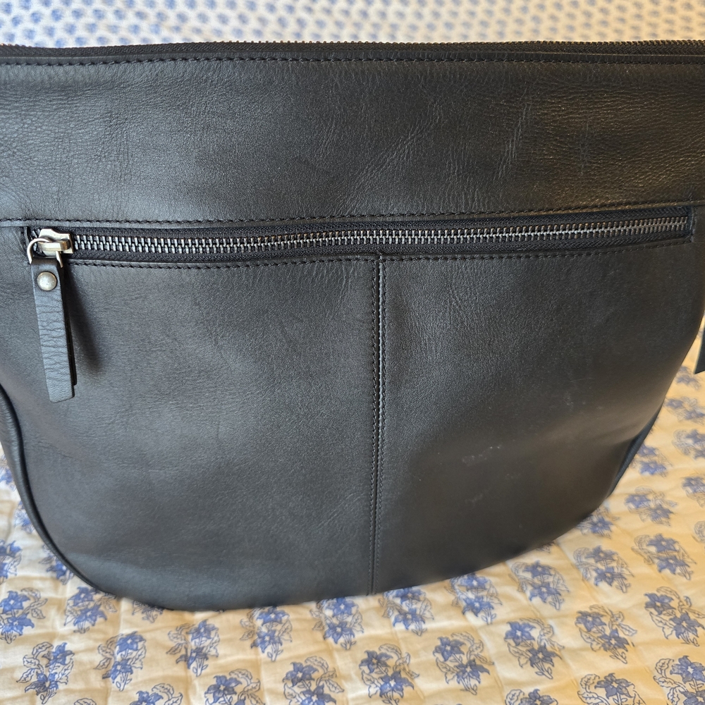 Harbour 2nd Black Leather Bag with Chain Detail - Picture 7 of 7